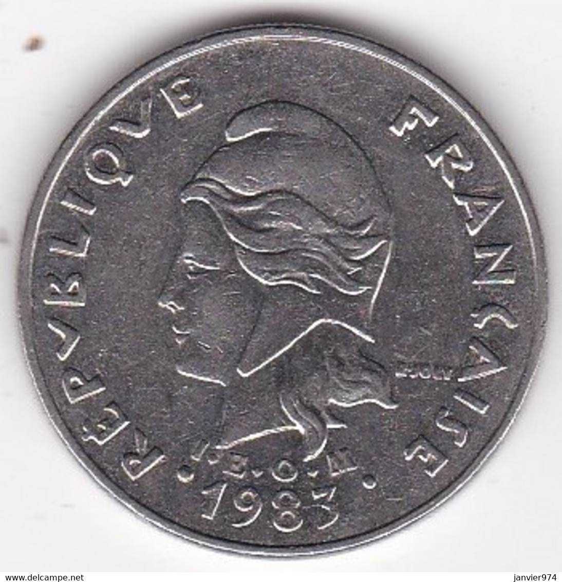 Polynésie Française. 20 Francs 1983 , En Nickel - French Polynesia