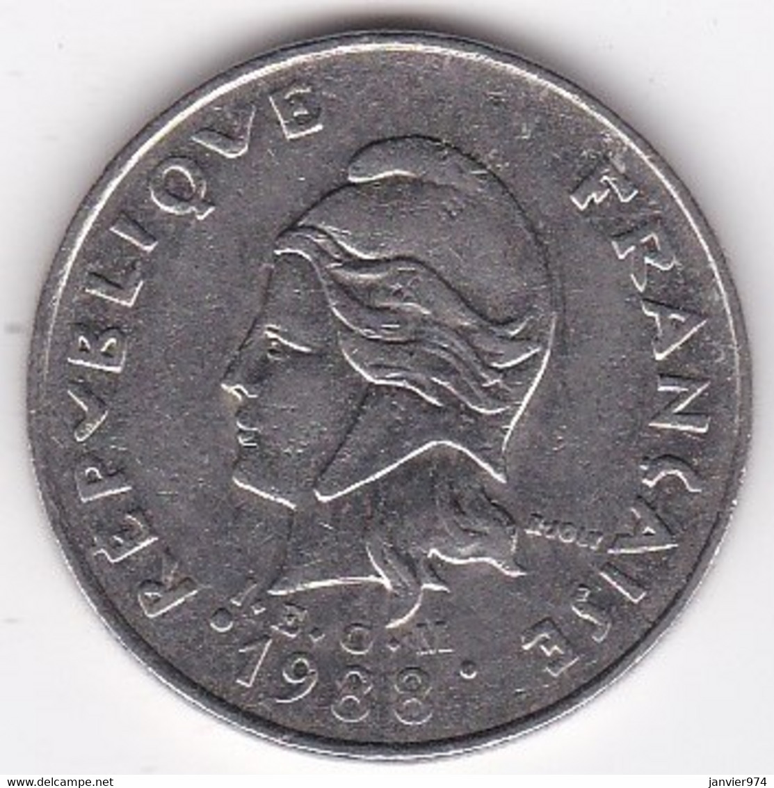 Polynésie Française. 20 Francs 1988 , En Nickel - Polinesia Francesa