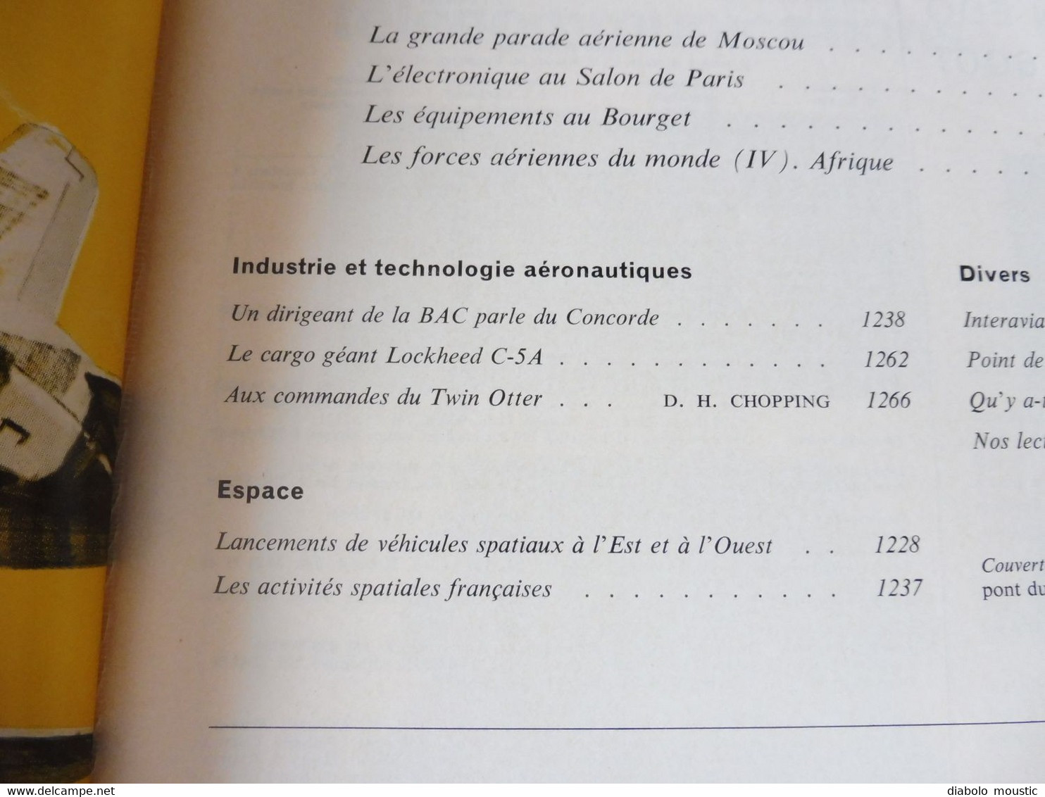 1967 INTERAVIA  - Les avions de combat du monde ; Pub (Corsair, Concorde, F1, Etc)