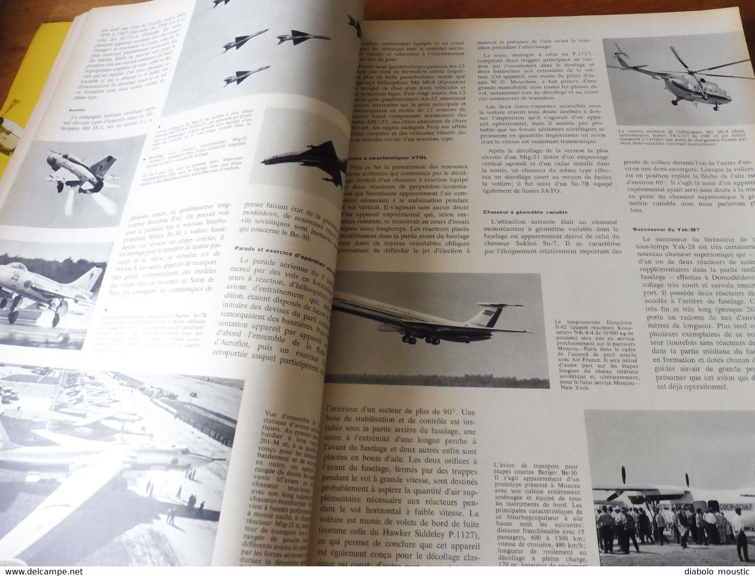 1967 INTERAVIA  - Les avions de combat du monde ; Pub (Corsair, Concorde, F1, Etc)