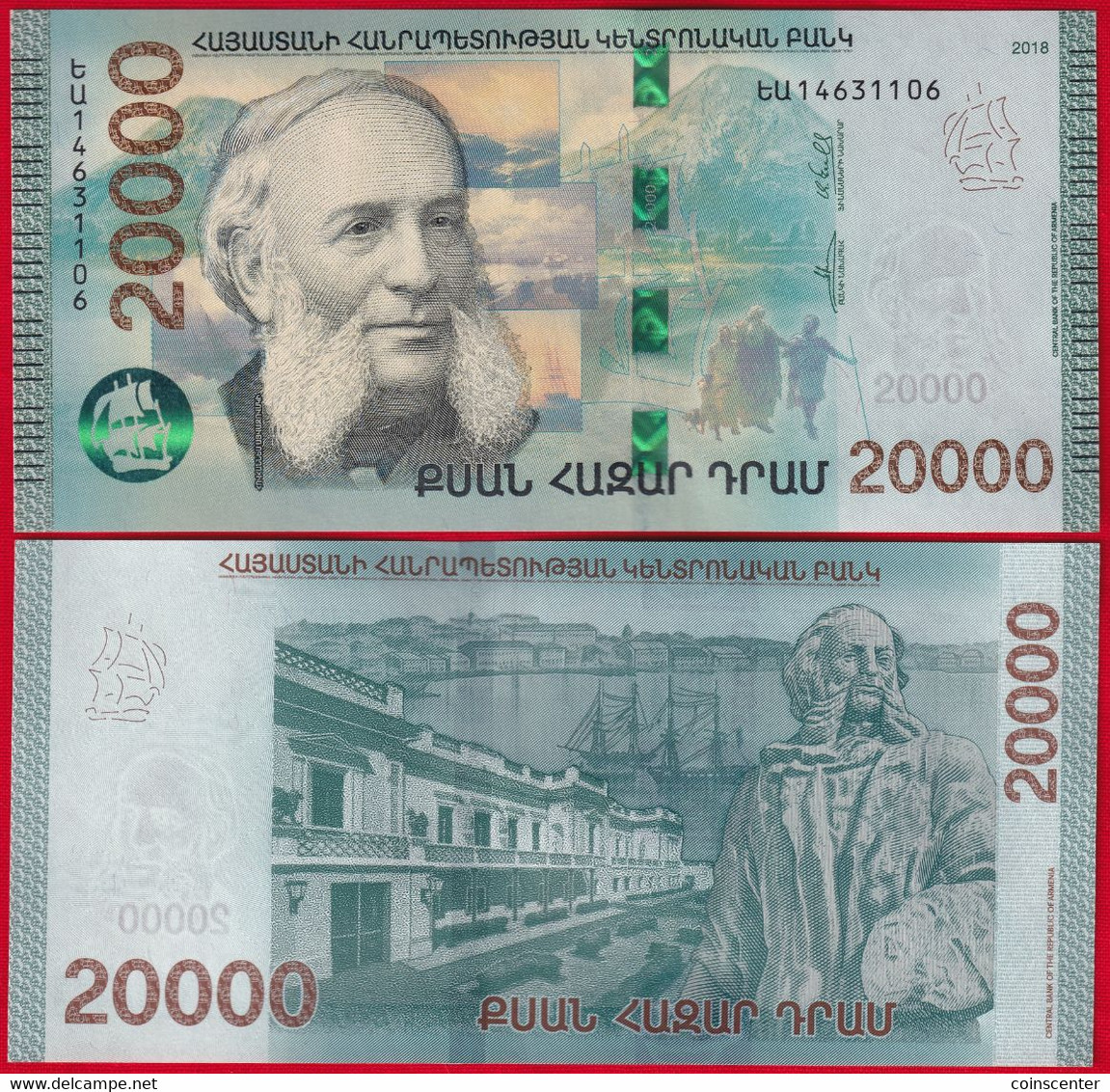 Armenia 20000 Dram 2018 P-65 UNC - Armenië