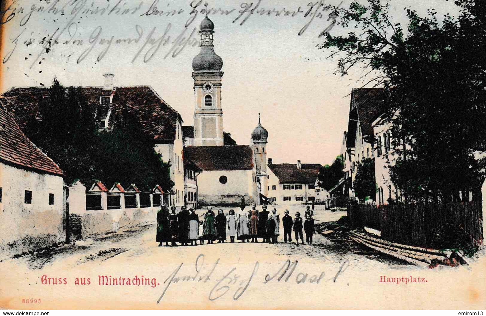 Gruss Aus Mintraching Hauptplatz 1904 Couleurs Enfants - Regensburg