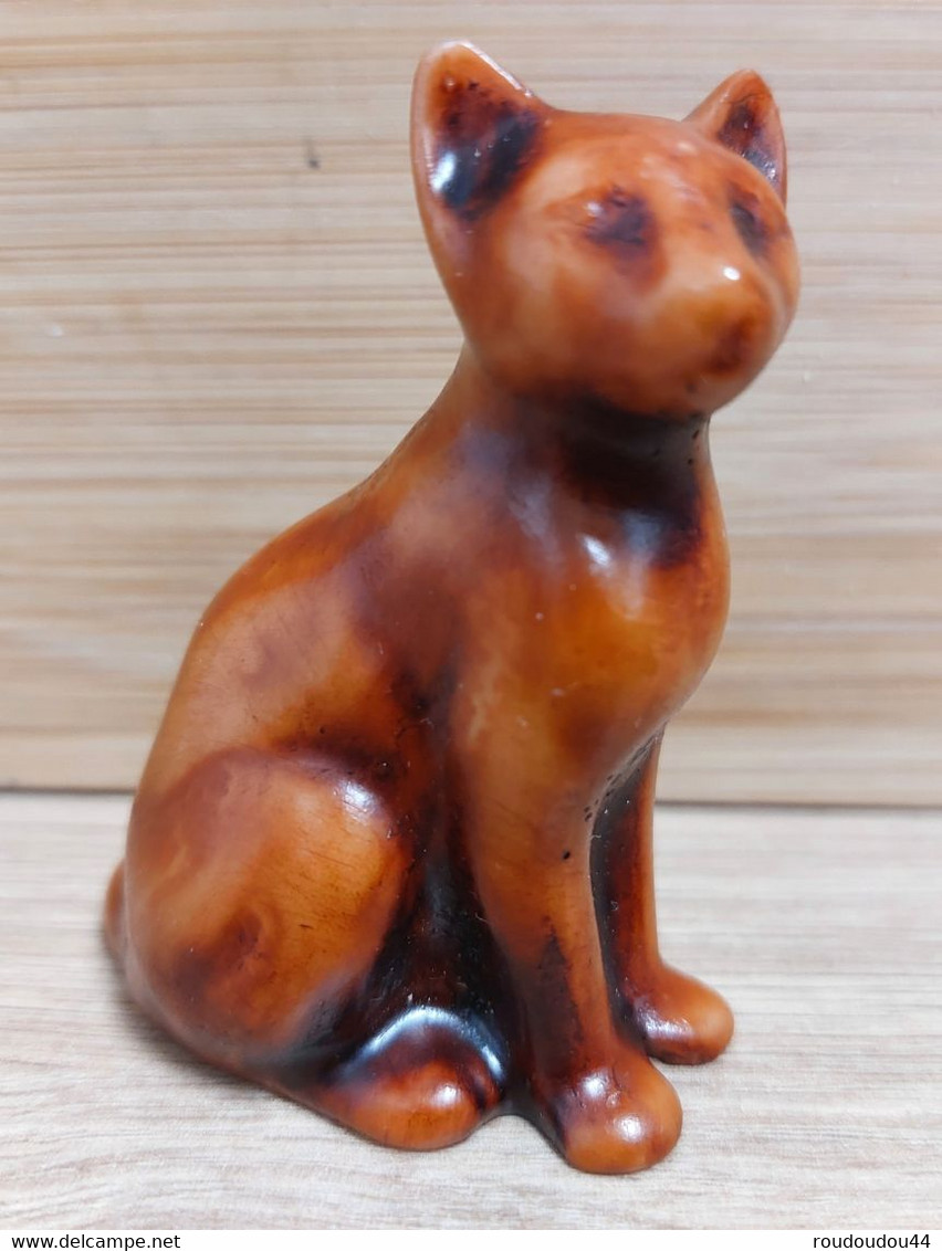 MINIATURE - MINIATURES ANIMAUX -  CHAT - EN BOIS - 7cm X 5cm - Animaux