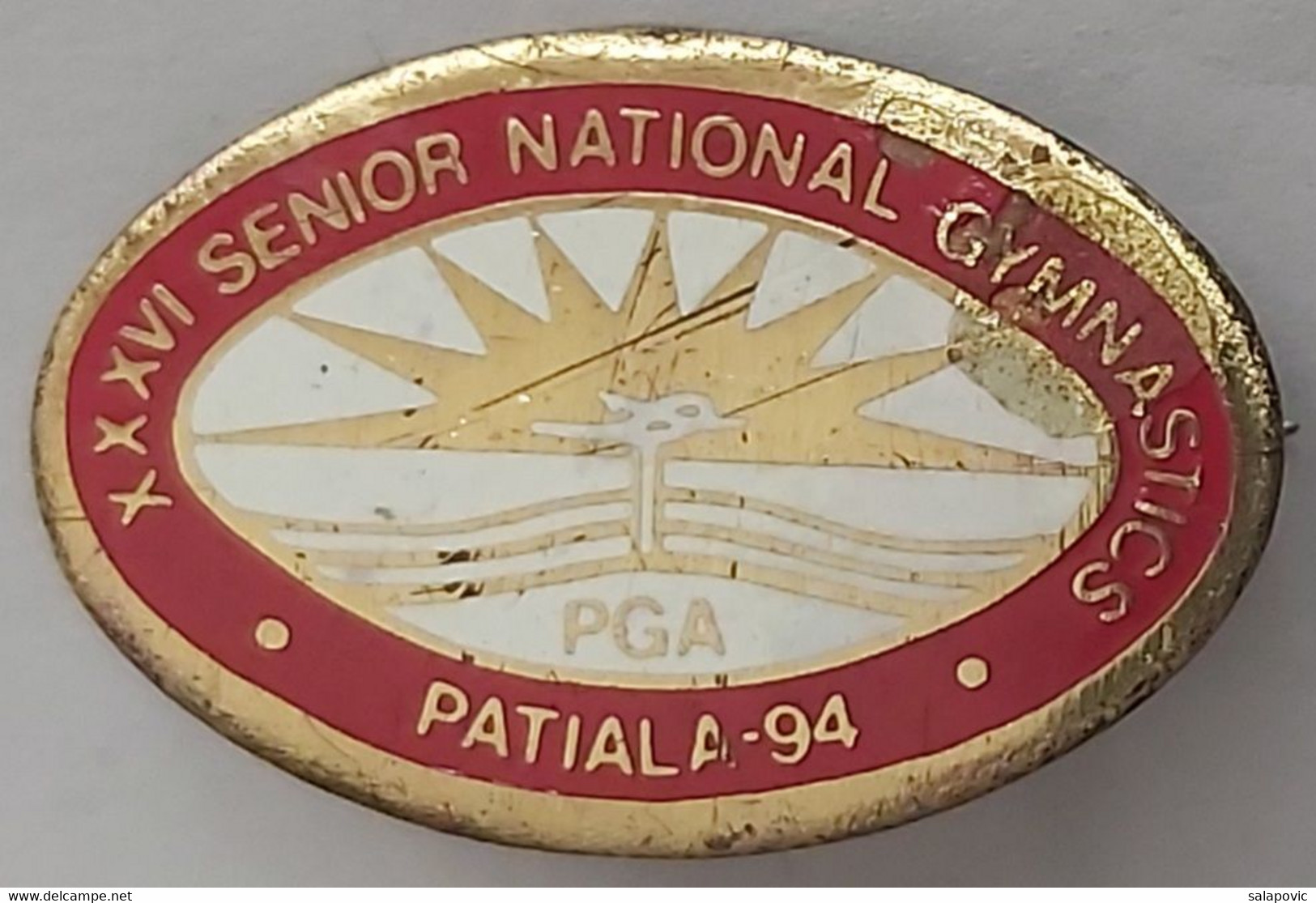 PGA Patiala 94 India XXXVI Senior National Gymnastics PIN A11/5 - Gymnastique