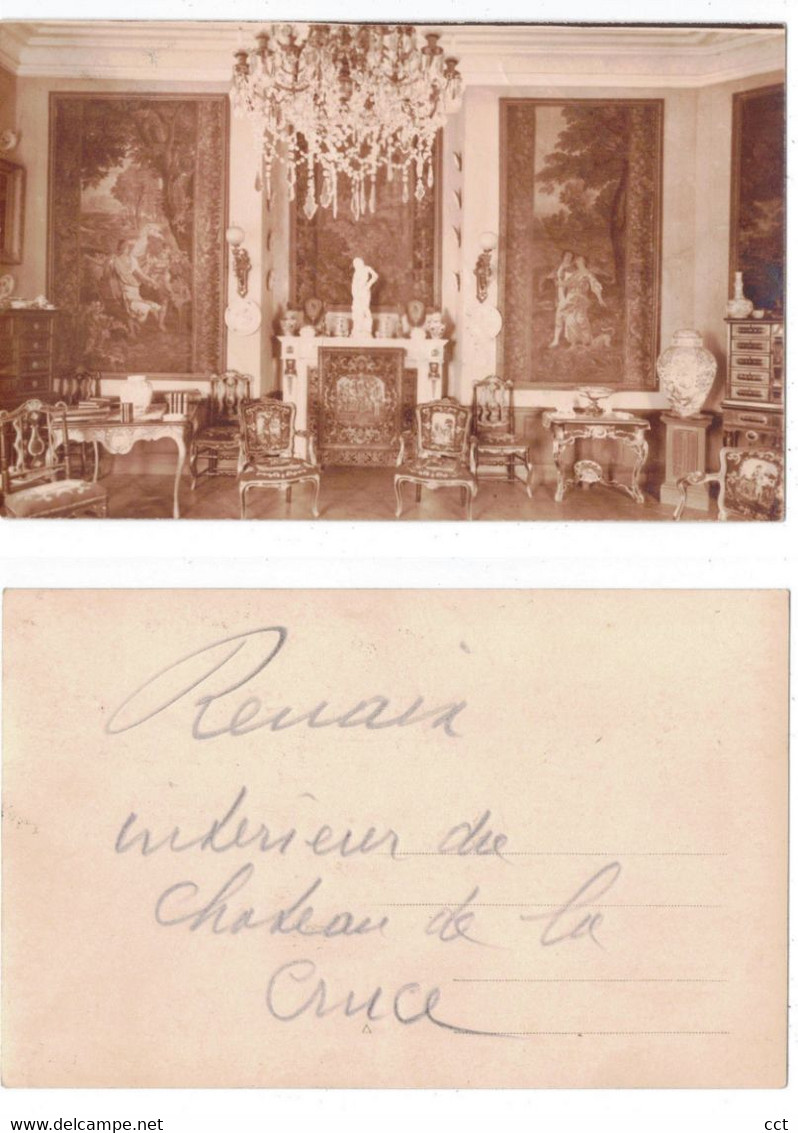 Ronse Renaix  FOTOKAART - MOEDERKAART Van De Uitgifte  Intérieur Du Château De La Cruce - Renaix - Ronse