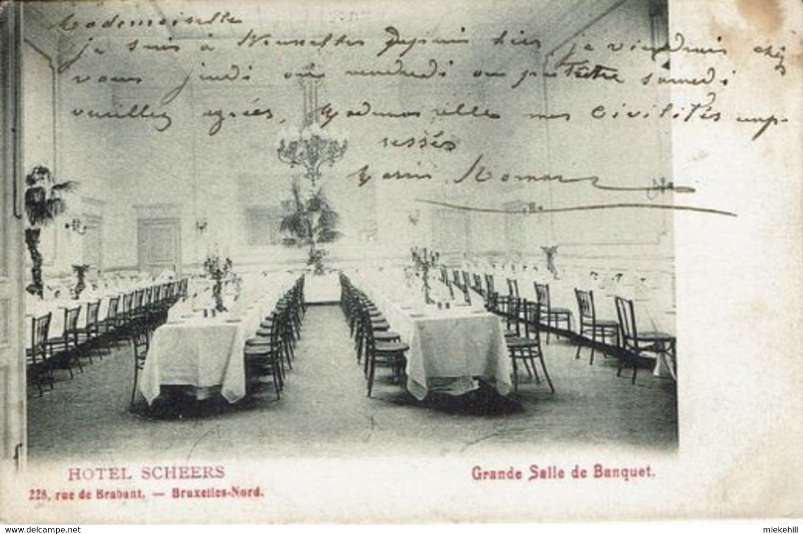 SCHAERBEEK-RUE DE BRABANT-HOTEL SCHEERS-GRANDE SALLE DE BANQUET - Schaarbeek - Schaerbeek