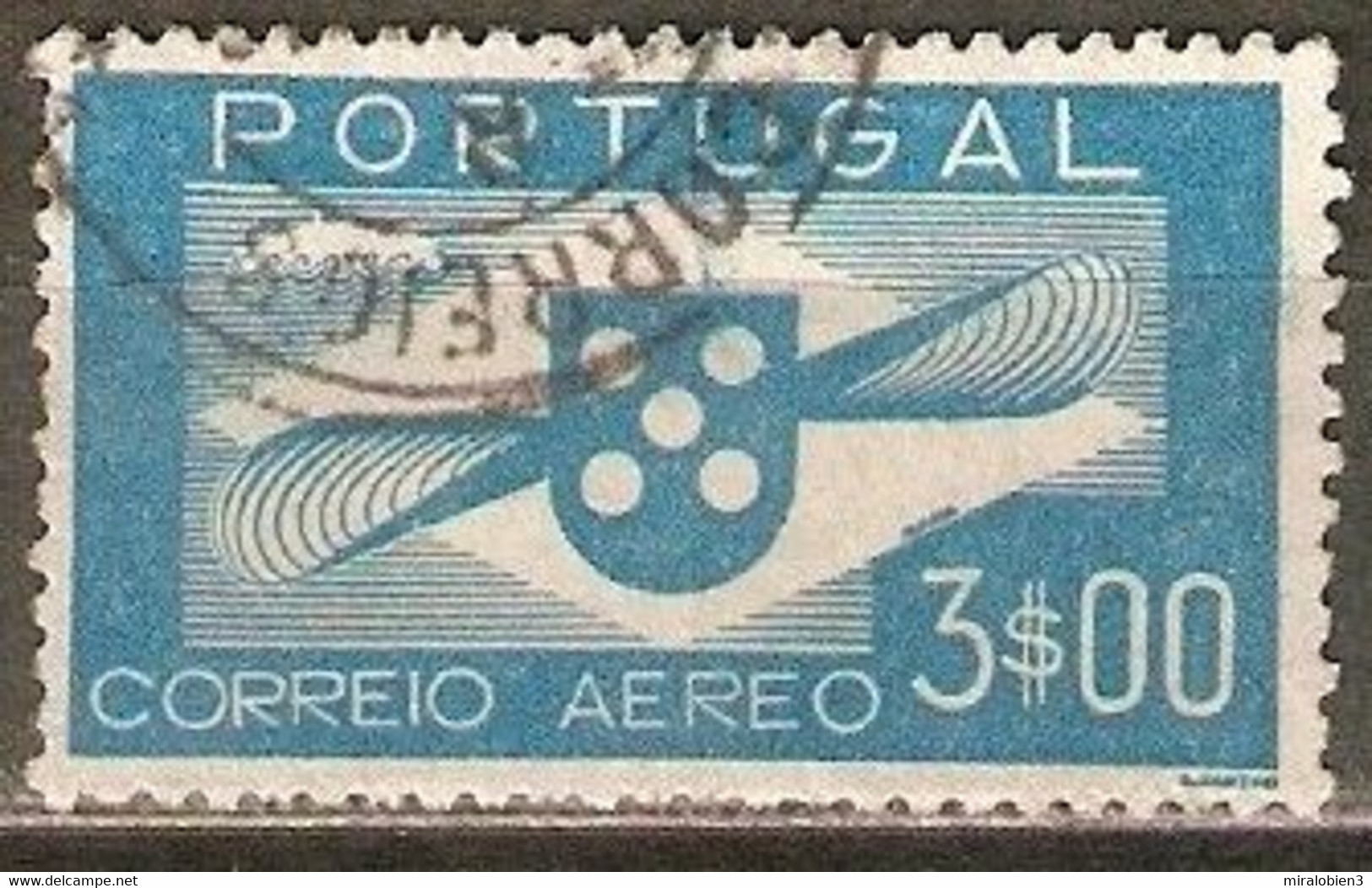 PORTUGAL CORREO AEREO YVERT NUM. 4 USADO - Oblitérés