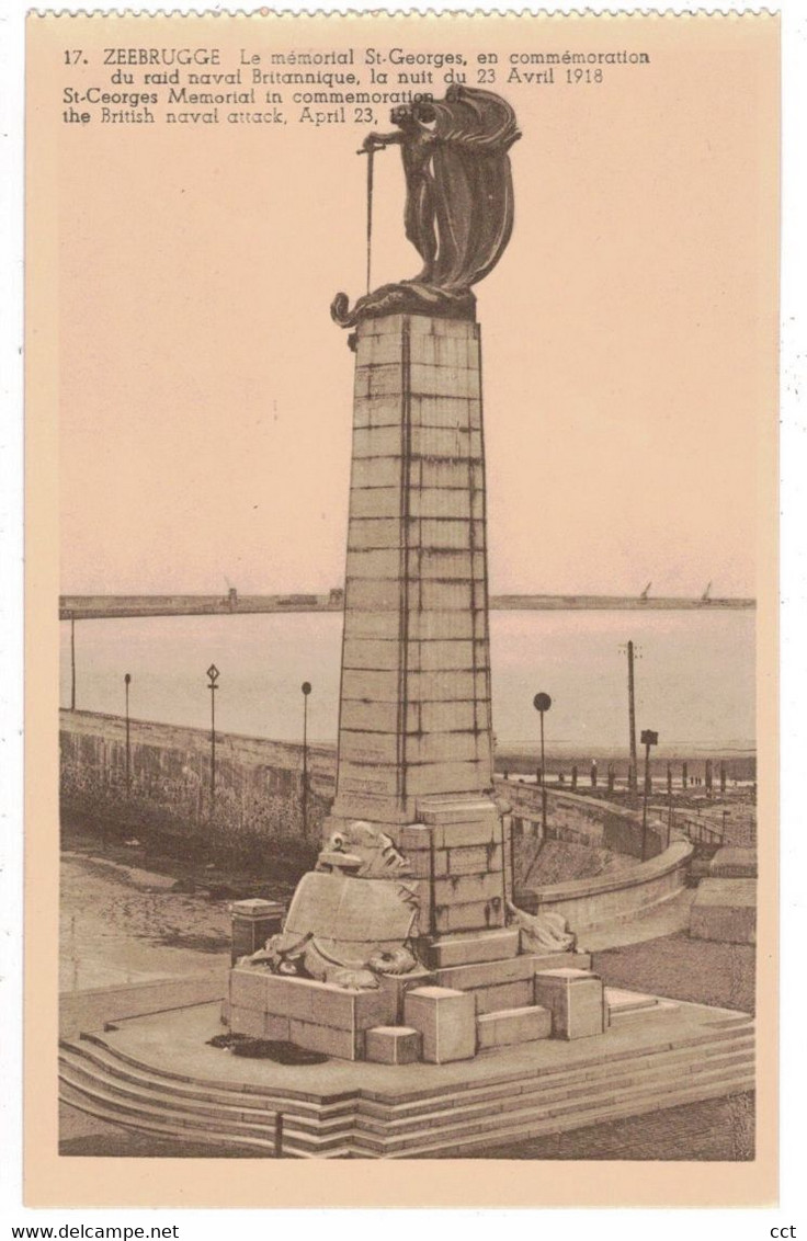 Zeebrugge   Le Mémorial St Georges  Edit Dohmen N° 17 - Zeebrugge