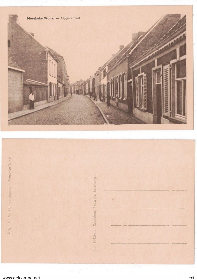 Moerbeke   Opperstraat  Uitg G De Bock-Vernimmen - Moerbeke-Waas