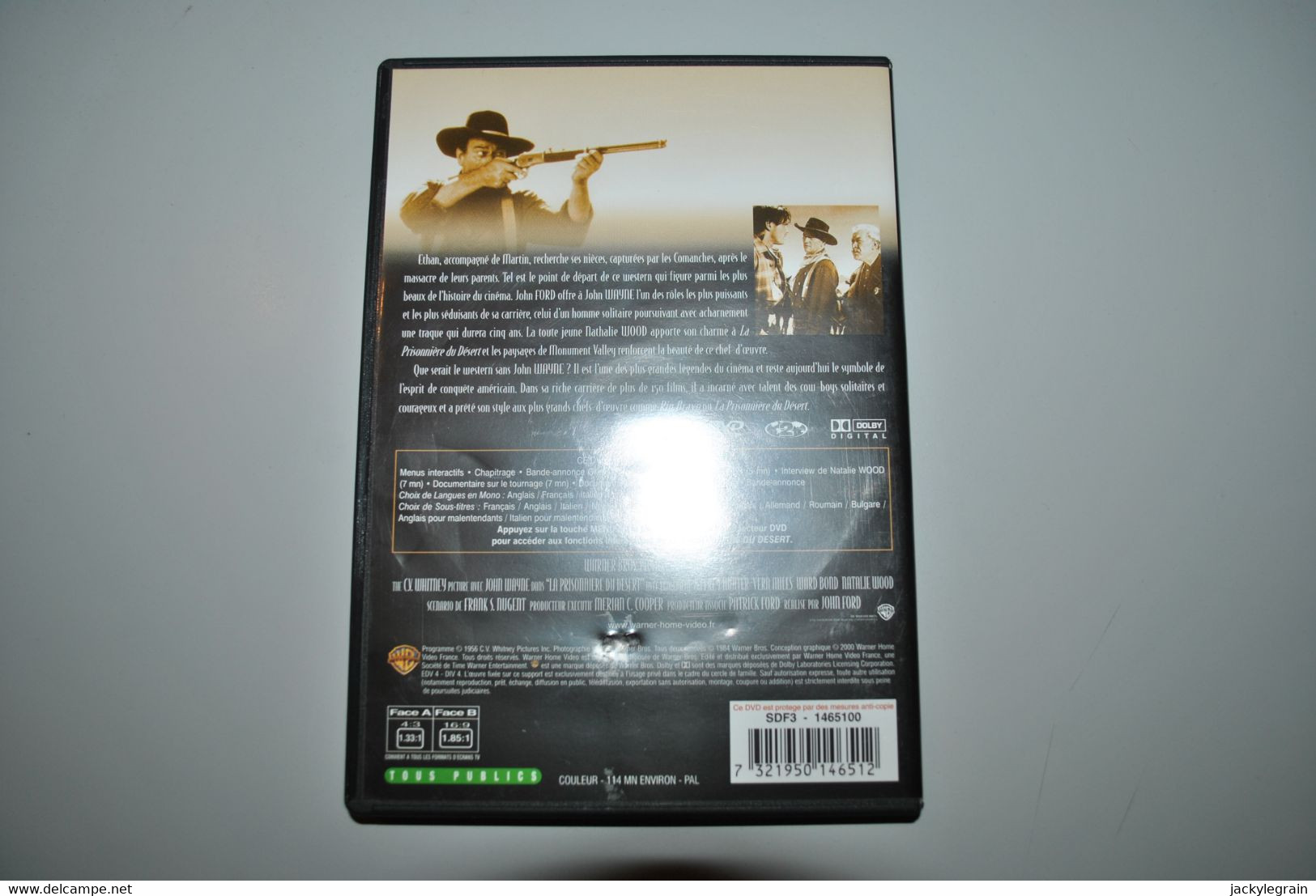 DVD Prisonnière Du Désert/John Wayne Langues Anglais/français Bon état Vente En Belgique Uniquement Envoi Bpost 3 € - Western