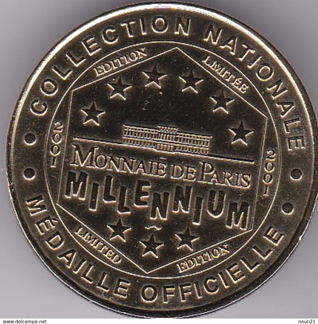 Monnaie De Paris - Millennium 2001 - Saint-Omer - La Coupole - Centre D'histoire De La Guerre Et Des Fusées - 2001