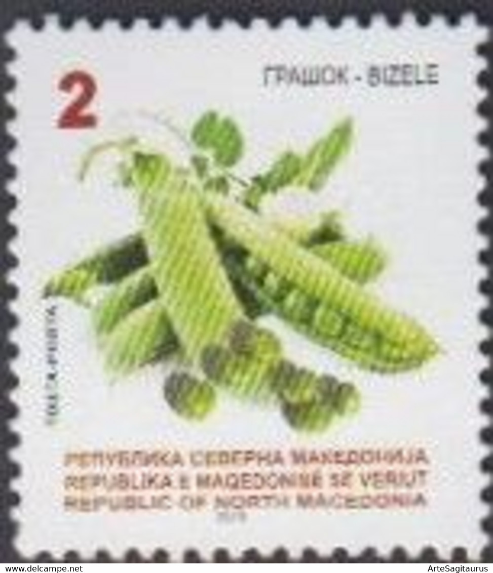 NORTH MACEDONIA, 2019, STAMPS, MICHEL 882/887 - VEGETABLES + - Legumbres