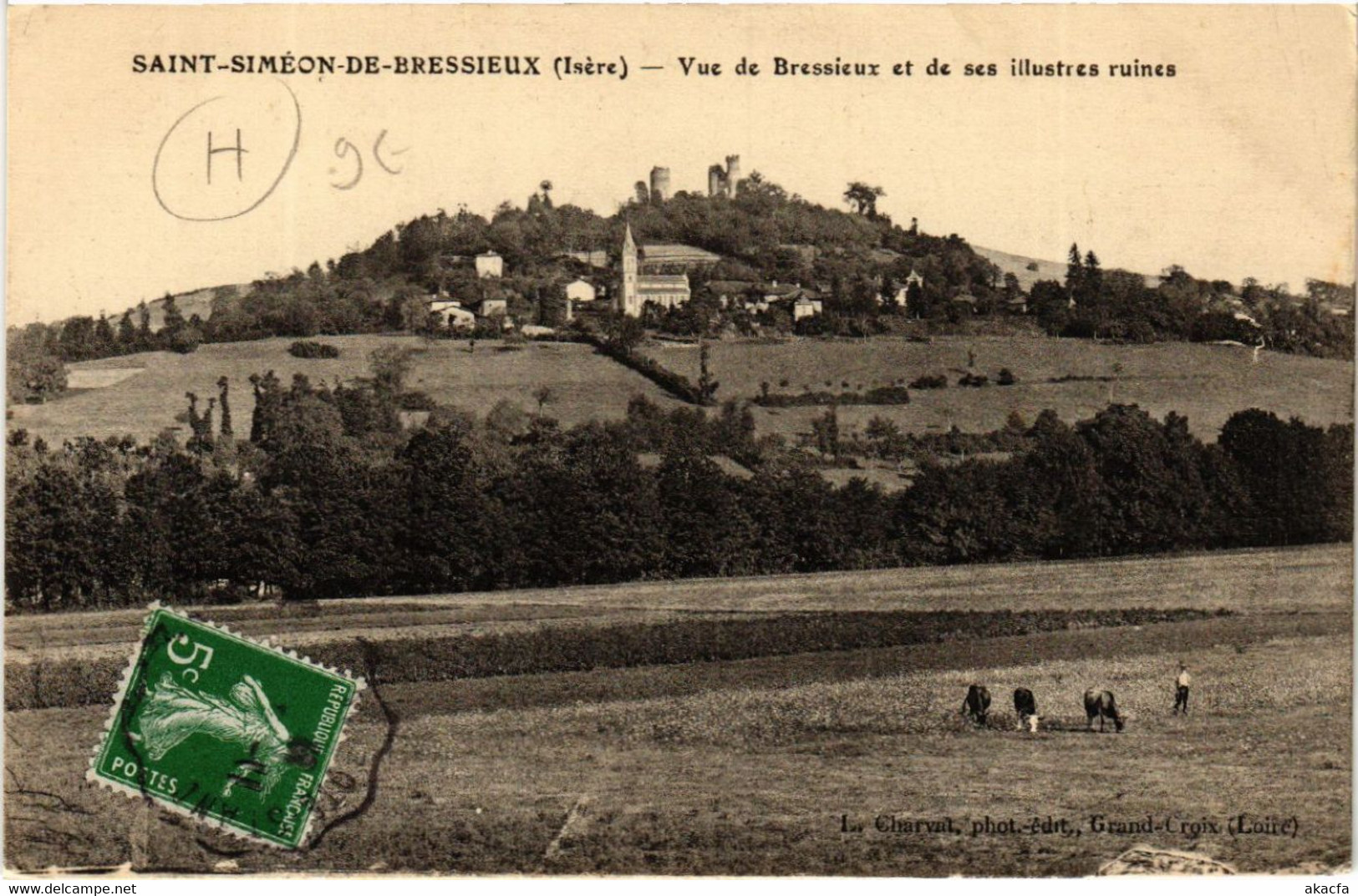 CPA St-SIMEON-de-BRESSIEUX - Vue De BRESSIEUX (489769) - Bressieux