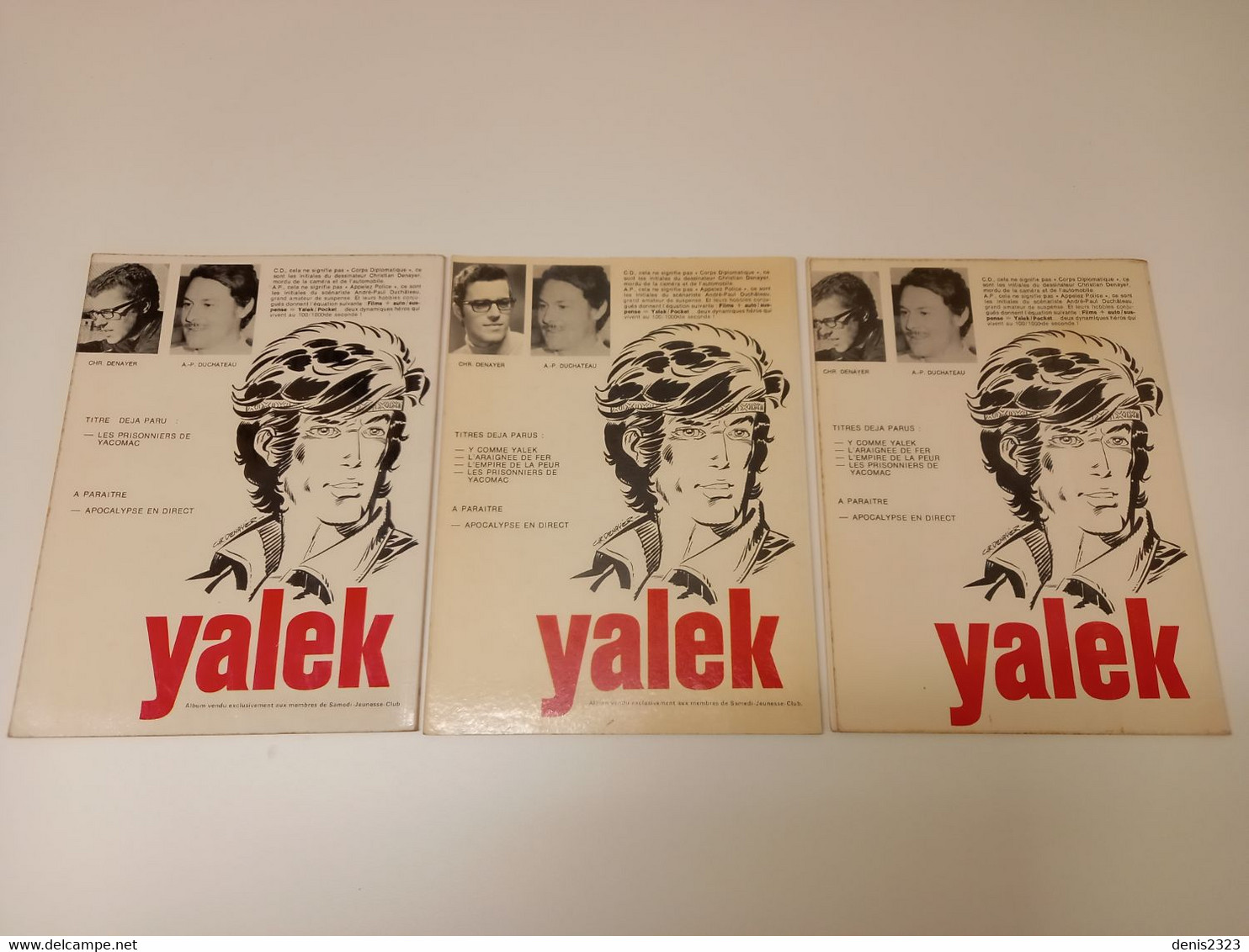 Lot De 3 BD Yalek T1, T2, T4 RE Et EO - Yalek