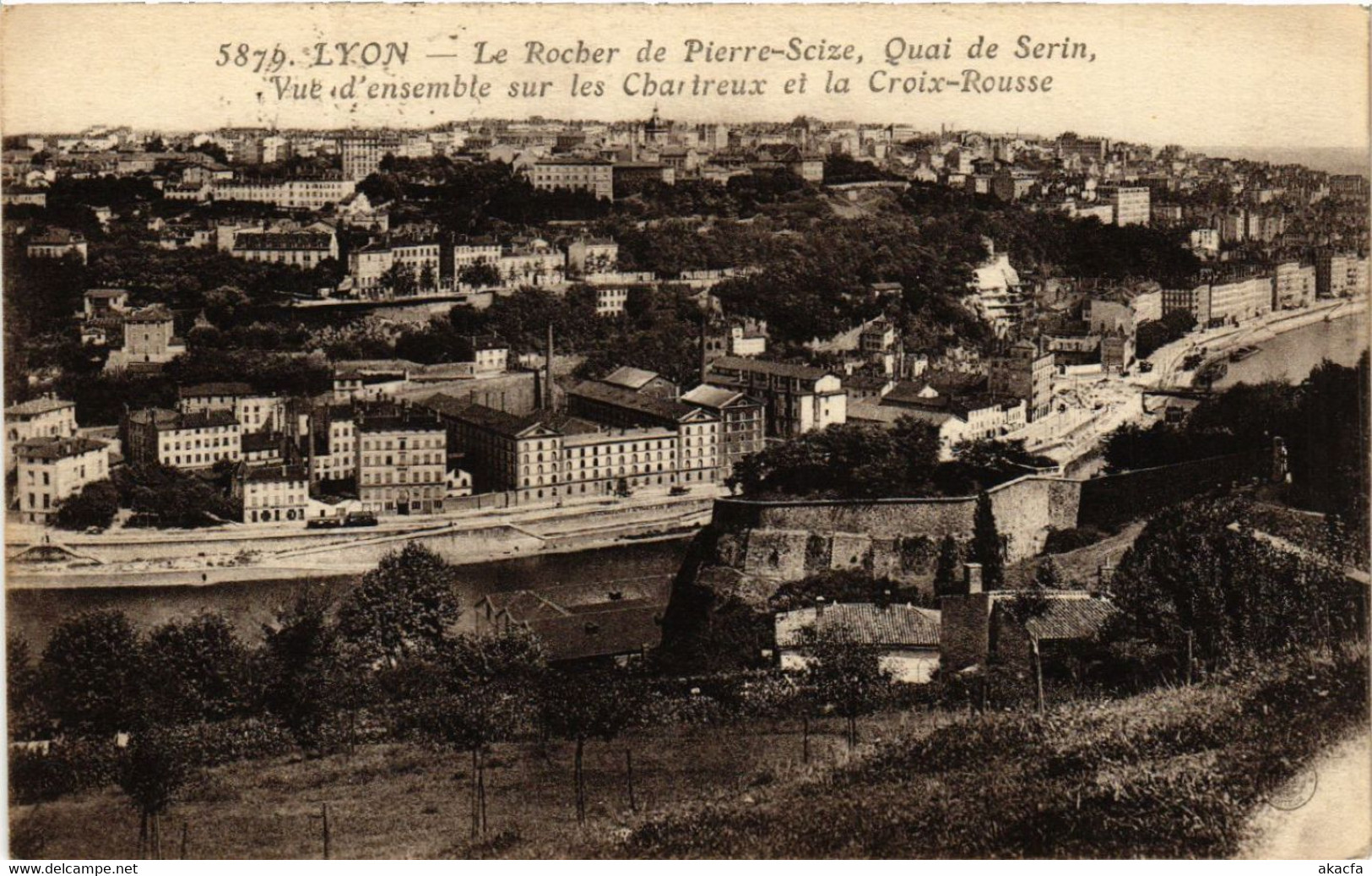 CPA LYON Le Rocher De Pierre Scize. Quai De Serin (442419) - Lyon 4