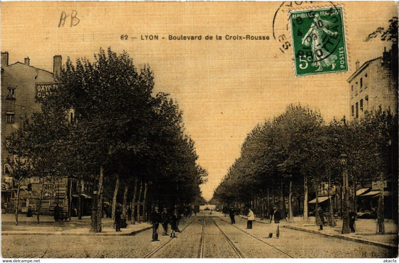 CPA LYON Boulevard De La Croix Rousse. (442930) - Lyon 4