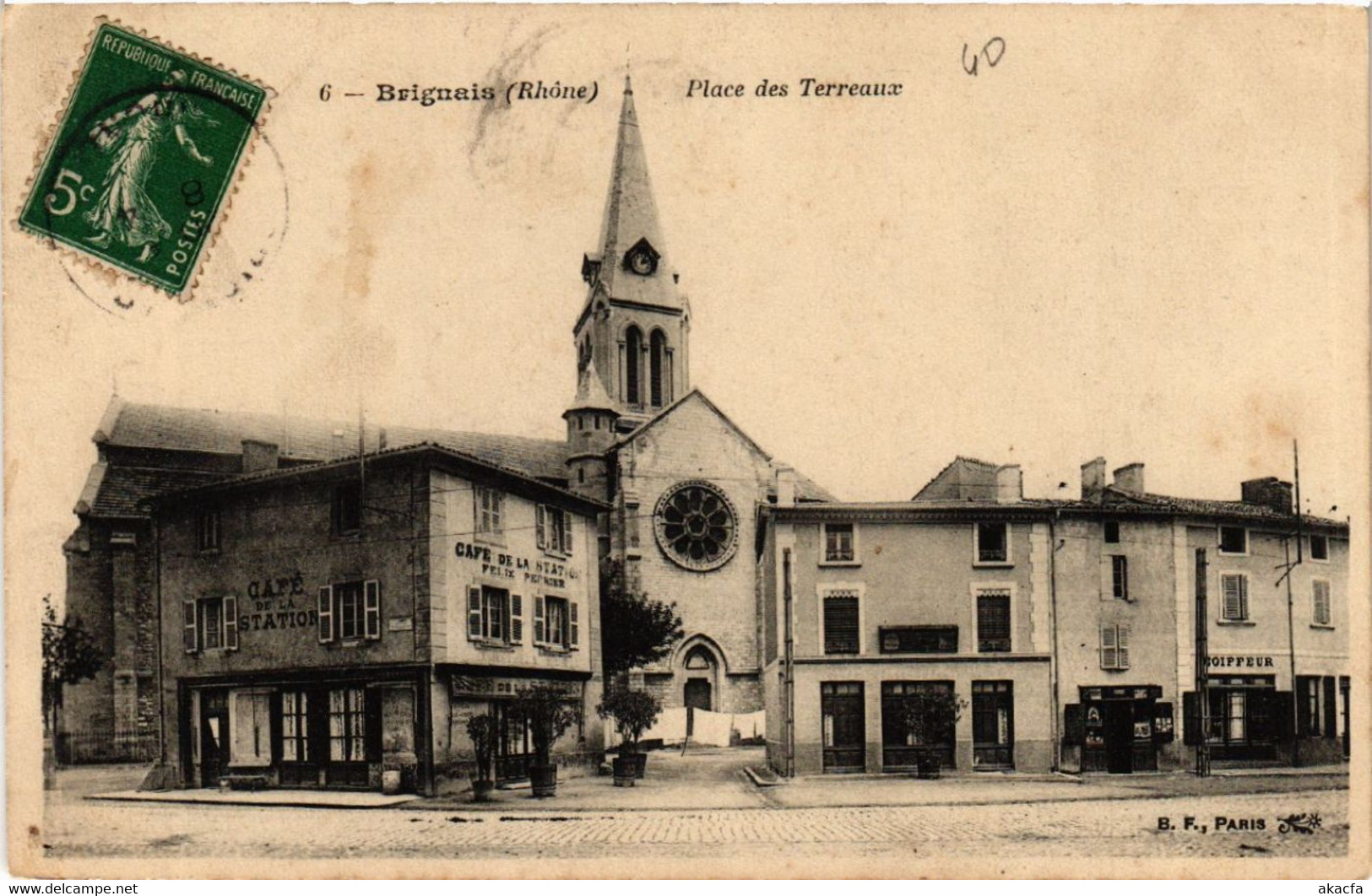 CPA BRIGNAIS Place Des Terreaux (444112) - Brignais