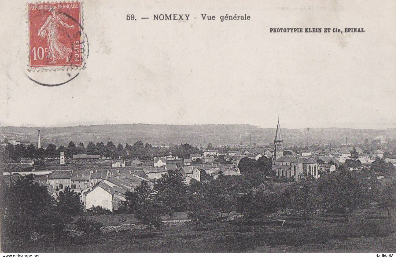 CPA - NOMEXY (VOSGES) - VUE GÉNÉRALE - Nomexy