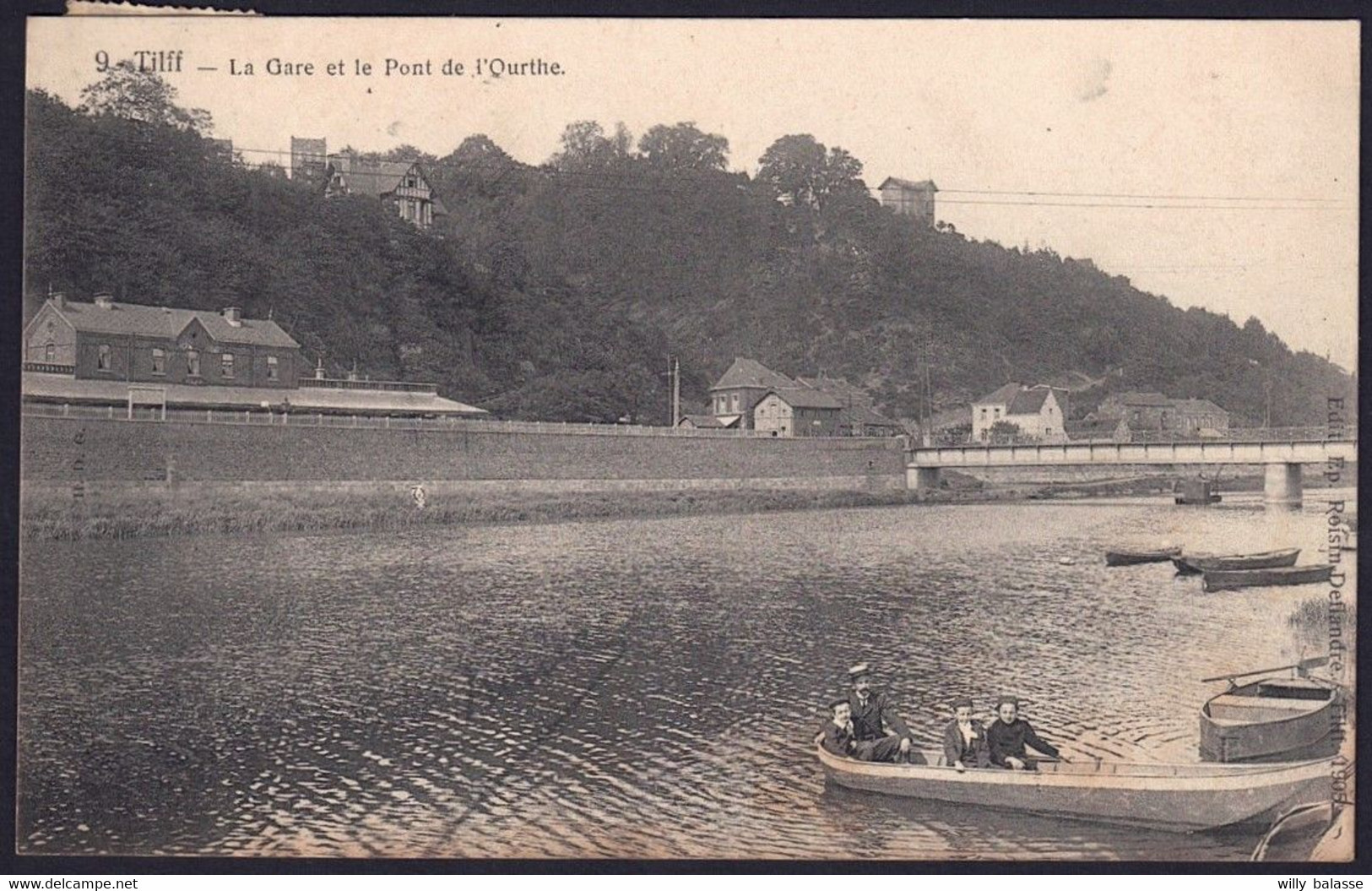 +++ CPA - TILFF - La Gare Et Le Pont De L'Ourthe    // - Esneux