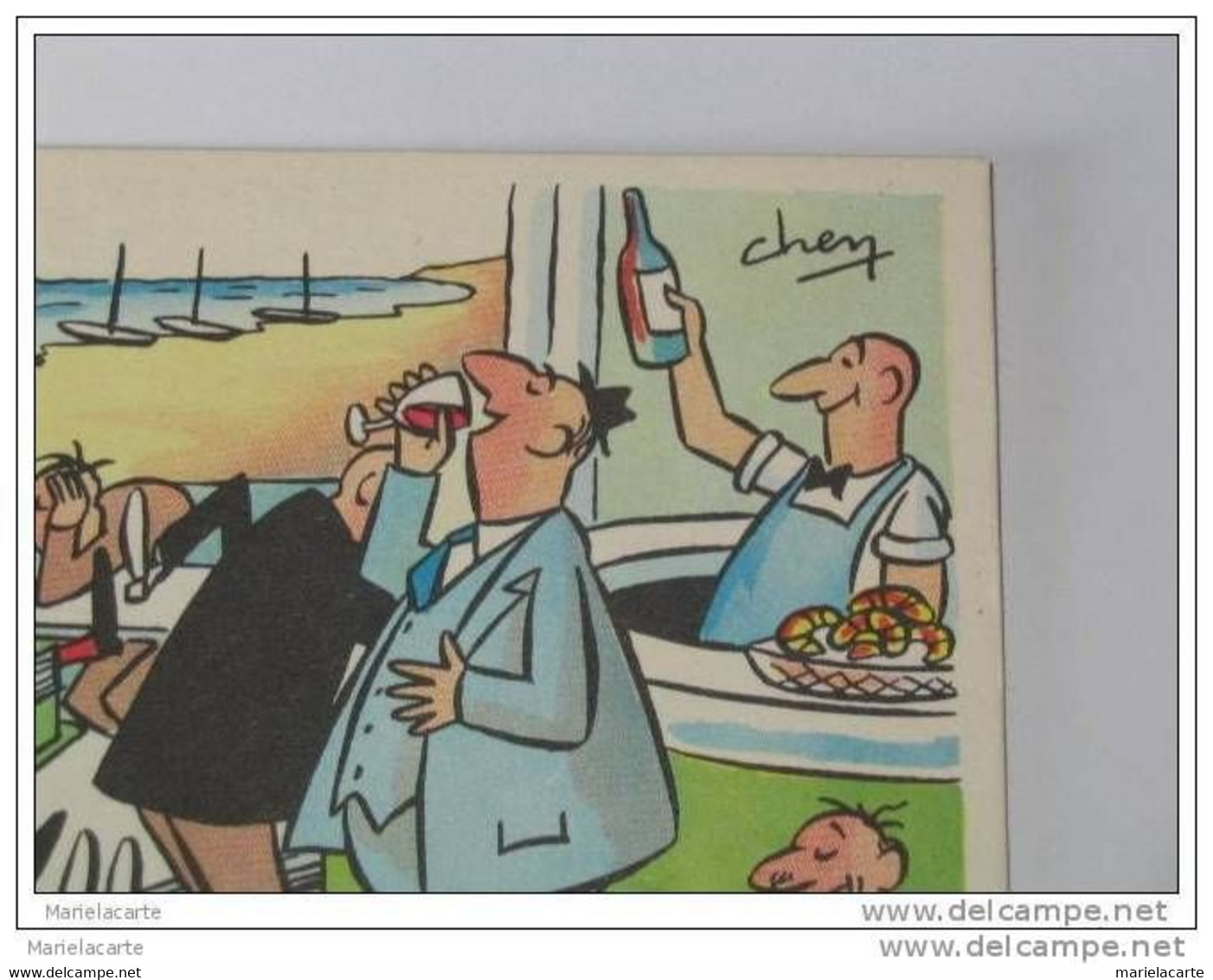 M715 * Carte Humour Humoristique Vin Alcool , Chen Boire Un Petit Coup C'est Agréable Chem ? - Clemmer