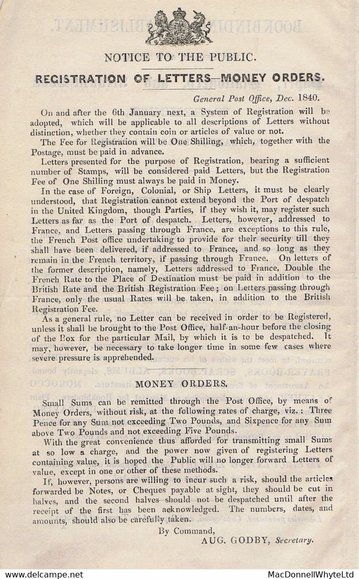 Ireland Money Letter Carlow 1844 Letter To Kells Kilkenny, BAGENALSTOWN FE 2 1844 Cds, STONEYFORD FE 3 1844 Arrival - Prefilatelia