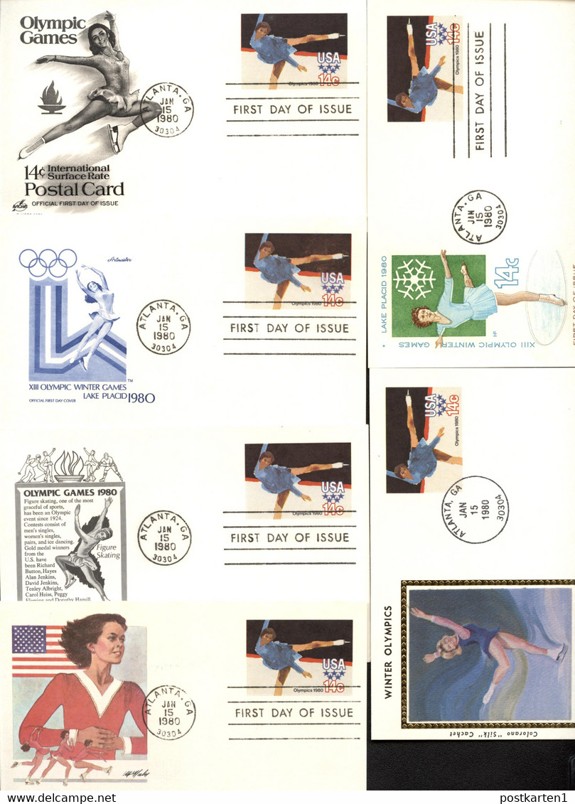 UX82 6 Postal Cards FDC 1980 - 1961-80