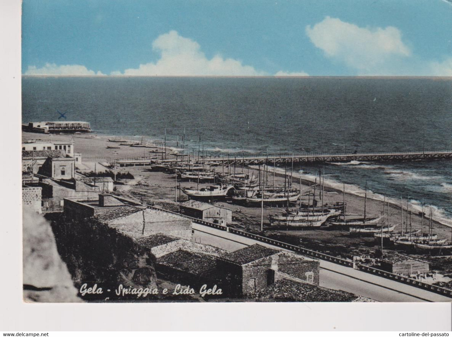 GELA  SPIAGGIA  E LIDO GELA  VG  1955 - Gela