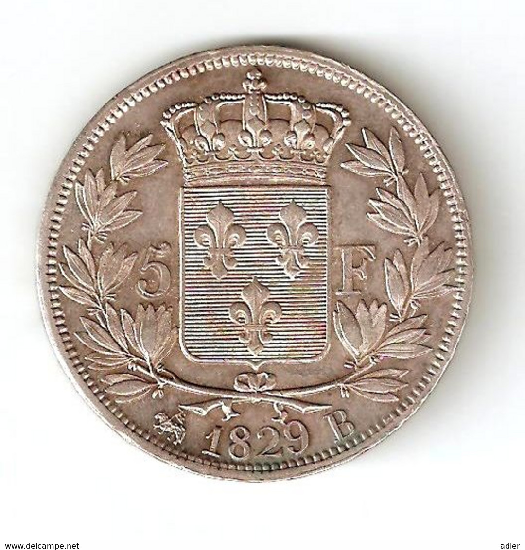 *** 5 FRANCS ARGENT CHARLES X 1829 B *** - 5 Francs