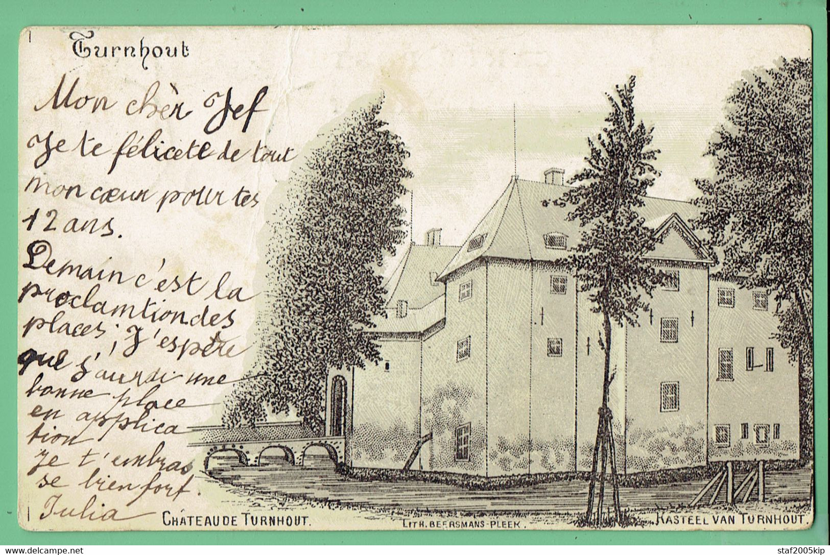 Turnhout - 1909 - Chateau De Turnhout - Beersmans Pleek - Kasteel Van Turnhout - Turnhout