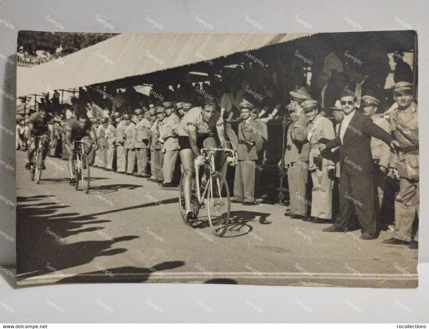 - Italy Italia Postcard Cycling champion FAUSTO COPPI 1955 Prove Campionati Foto PAGLIA Roma.