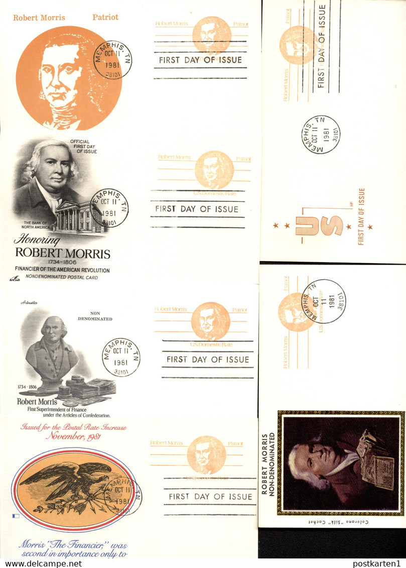 UX92 6 Postal Cards FDC 1981 - 1981-00