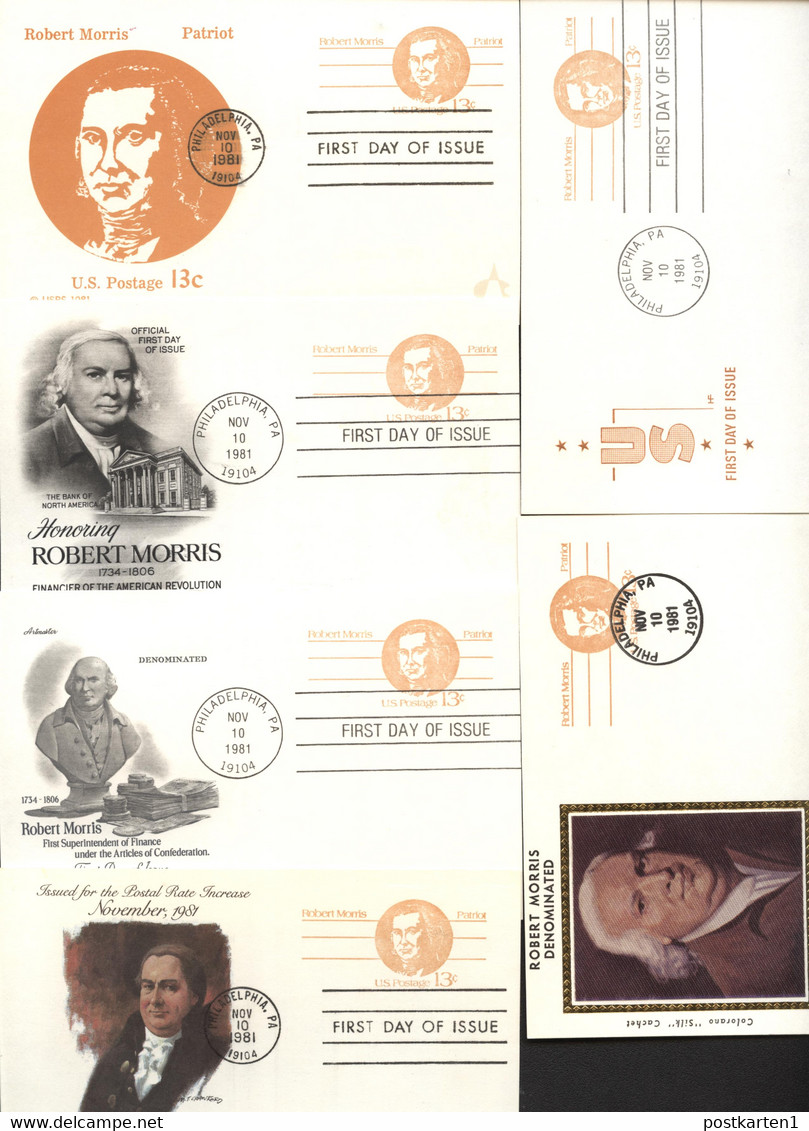 UX93 6 Postal Cards FDC 1981 - 1981-00