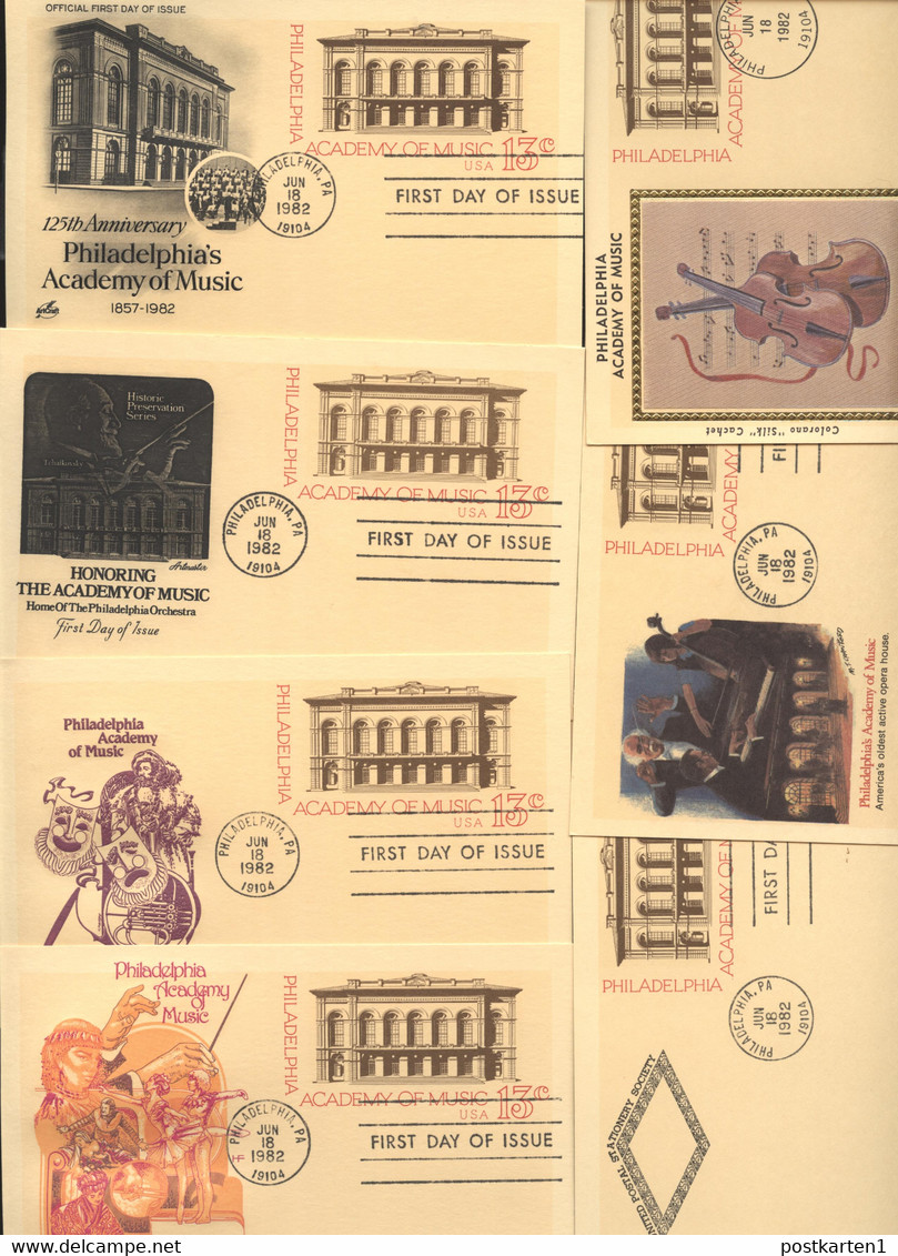 UX96 7 Postal Cards FDC 1982 - 1981-00