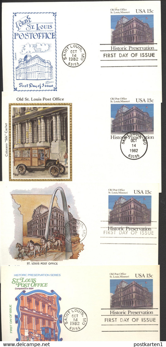 UX97 8 Postal Cards FDC 1982 - 1981-00