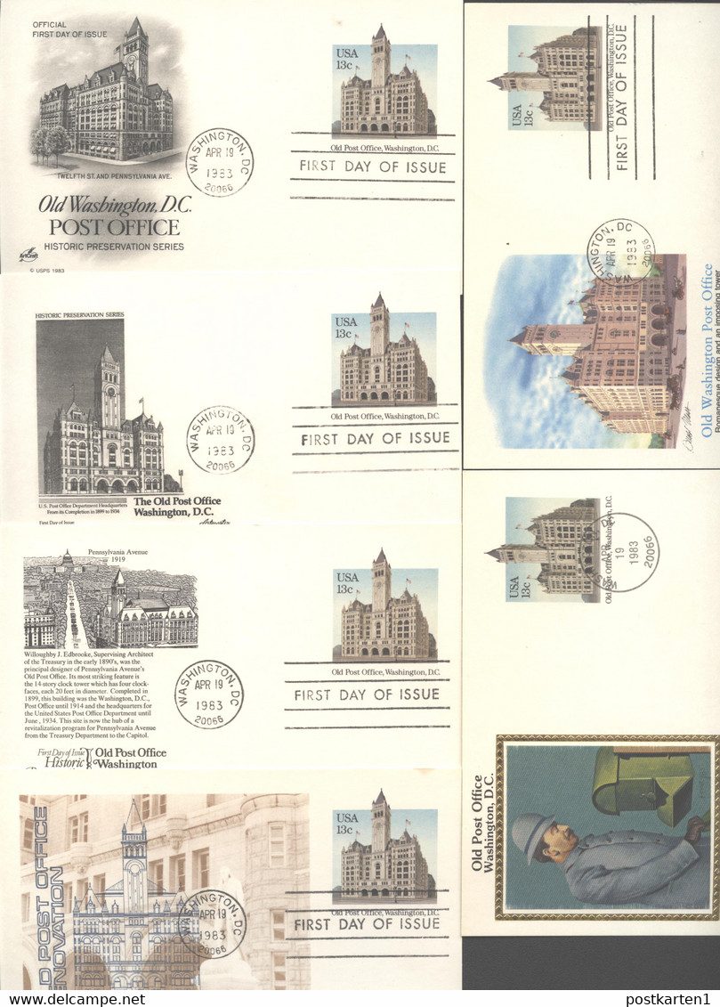 UX99 6 Postal Cards FDC 1983 - 1981-00