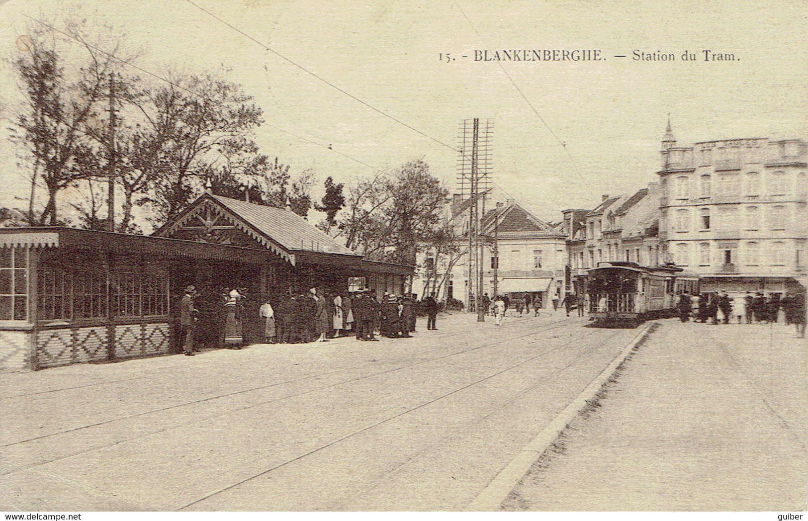 Blankenberghe La Station Du Tram N°15 - Blankenberge