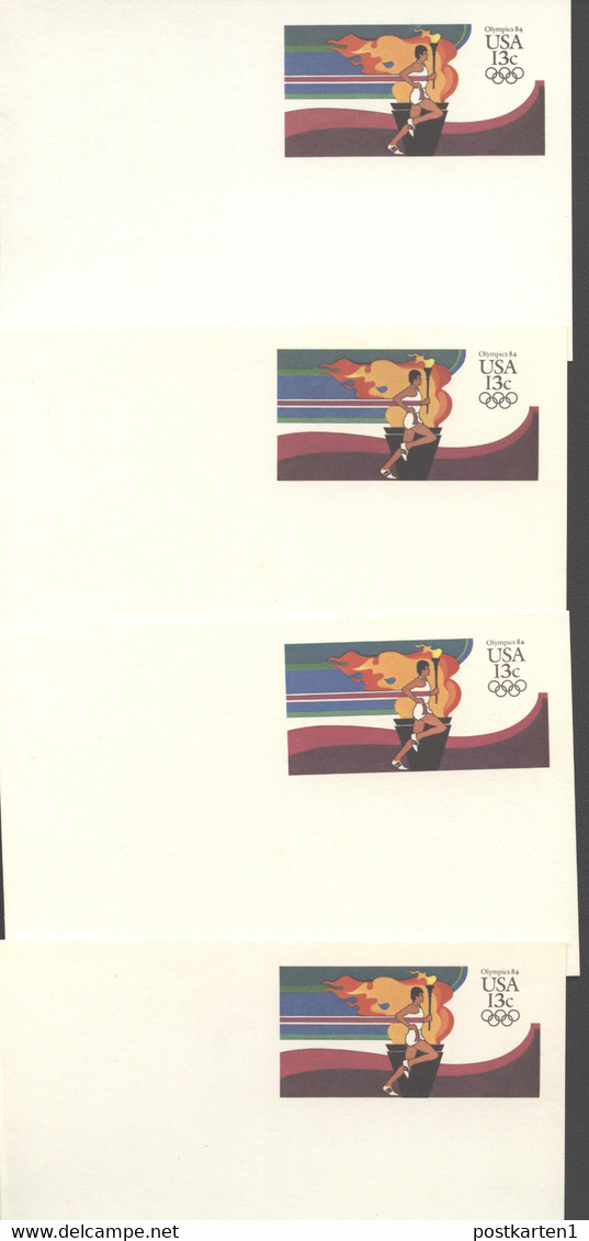 UX102 UPSS S119 Postal Cards VARIANTS OF FLUORESCENCE 1984 - 1981-00