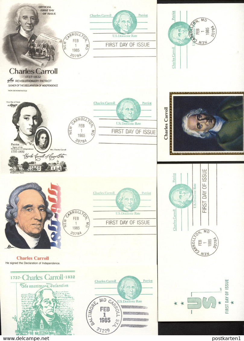 UX105 7 Postal Cards FDC 1985 - 1981-00