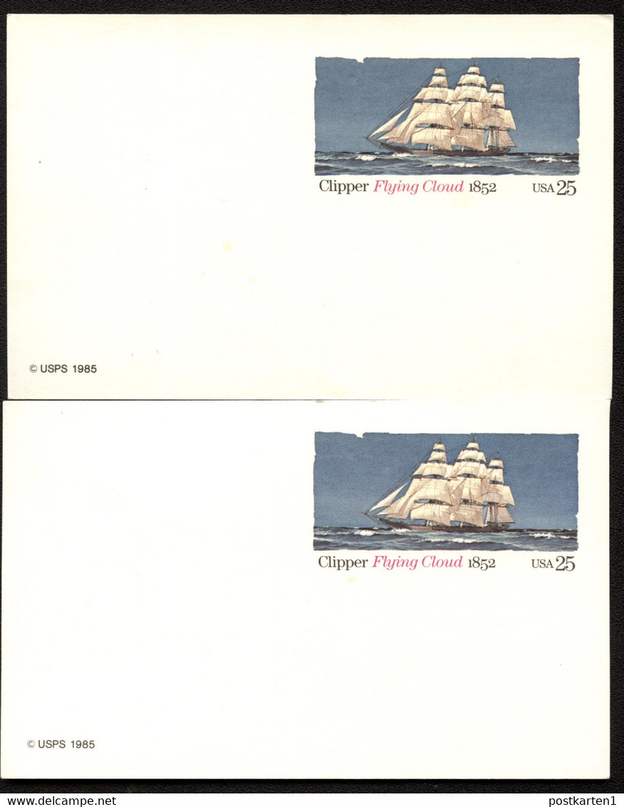 UX107 Postal Cards VARIANTS OF FLUORESCENCE 1985 - 1981-00