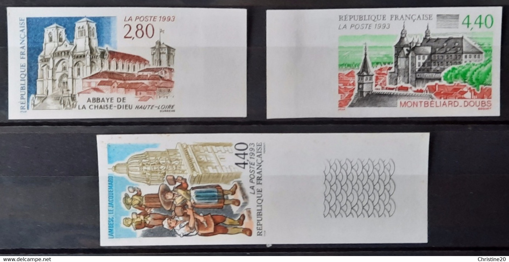 France 1993  N°2825/27 BdF  **TB Cote 60€ - 1991-2000