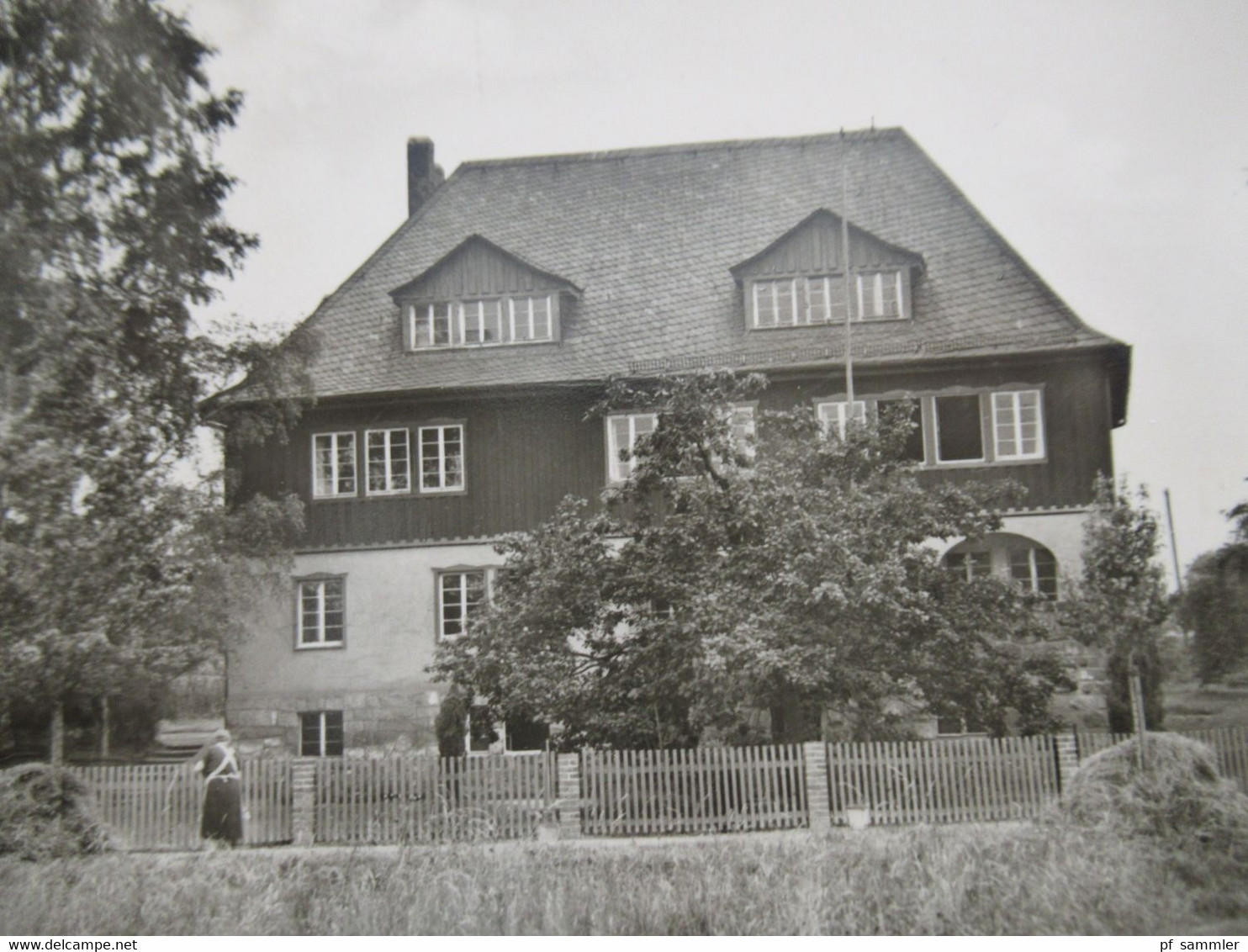 DDR 1956 Geithain (Bezirk Leipzig) Jugendherberge Echtfoto AK Foto Müller, Böhlitz - Ehrenberg - Hotels & Gaststätten