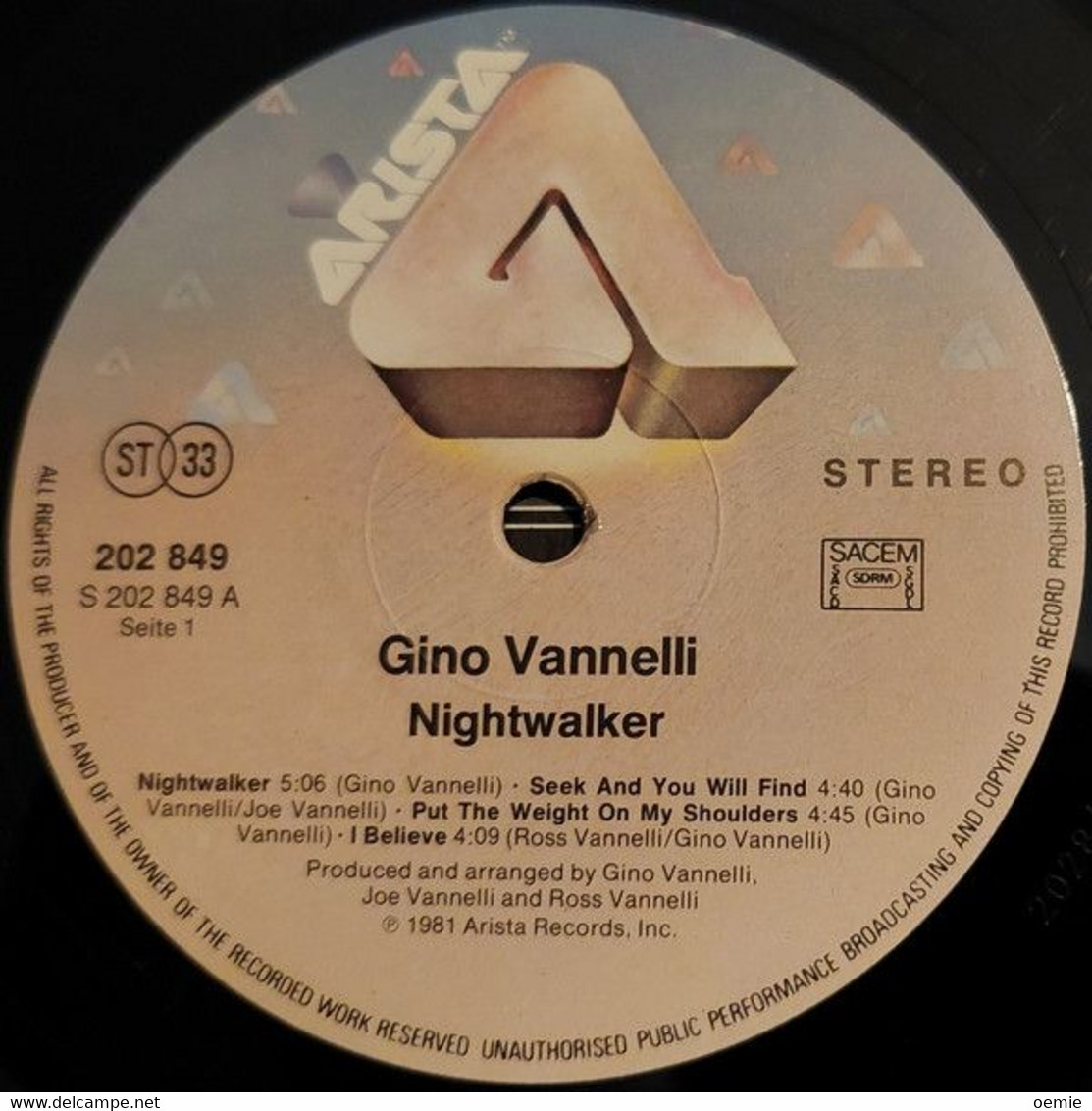 GINO VANNELLI    / NIGHTWALKER - Altri - Musica Italiana