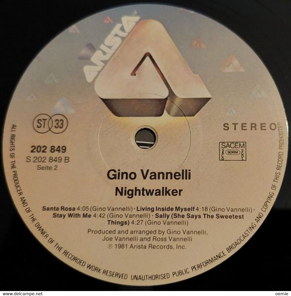 GINO VANNELLI    / NIGHTWALKER - Other - Italian Music