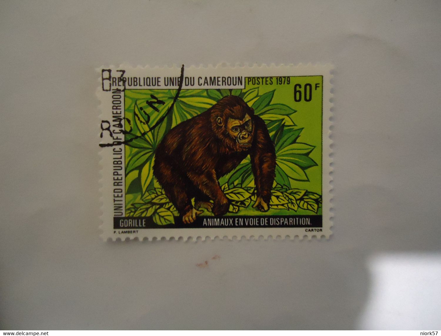CAMEROON USED   STAMPS ANIMALS GORILLAS - Gorilles