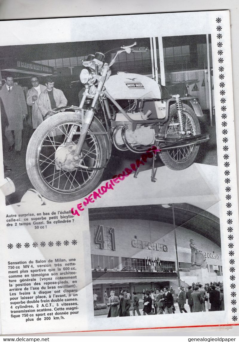 MOTO REVUE-1969-N° 1956-LINTO-MILAN-CROSS-GUZZI-750 HONDA LINAS MONTLHERY-HERVE LANSAC-TRIUMPH 70-MZ-CZ STRAKONICE-RAYER - Motorfietsen