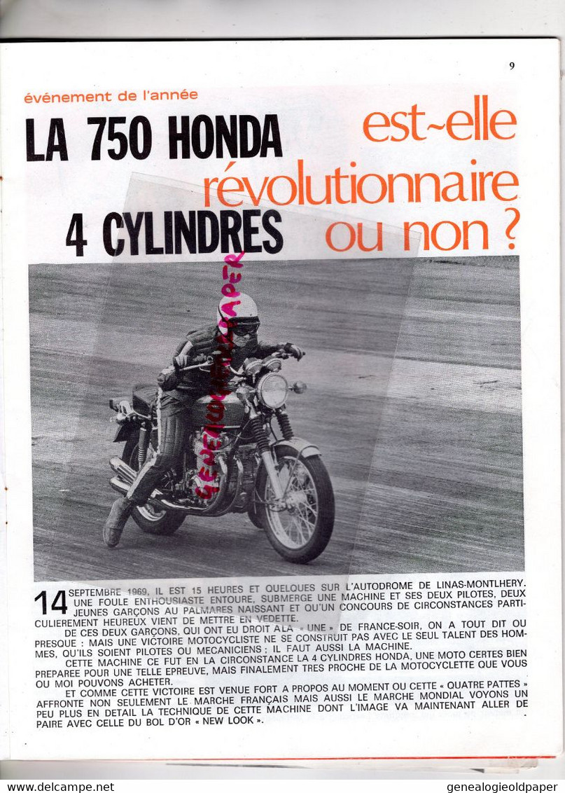 MOTO REVUE-1969-N° 1956-LINTO-MILAN-CROSS-GUZZI-750 HONDA LINAS MONTLHERY-HERVE LANSAC-TRIUMPH 70-MZ-CZ STRAKONICE-RAYER
