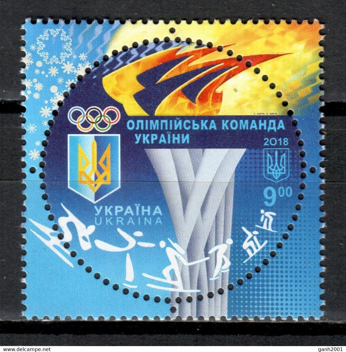 Ukraine 2018 Ucrania / Winter Olympic Games PyeongChang MNH Juegos Olímpicos Olympische Spiele / Cu20425  18-54 - Hiver 2018 : Pyeongchang