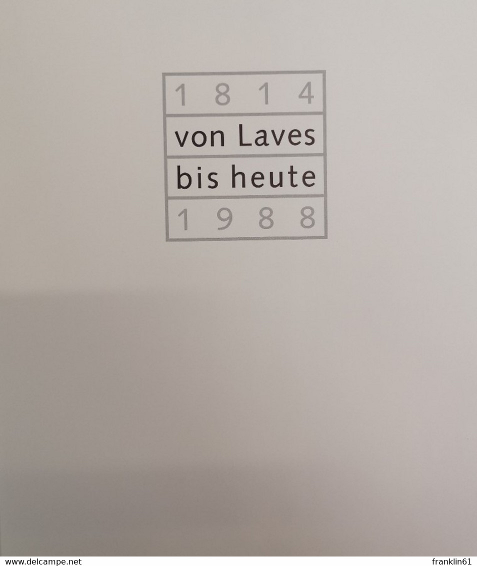 Von Laves Bis Heute. Über Staatliche Baukultur. 1814 - 1988. - Arquitectura