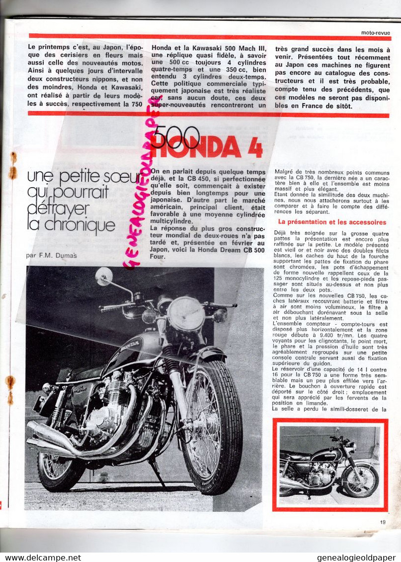 MOTO REVUE- 1971-N° 2019-ESPAGNE ANDREWS-BSA-TRIUMPH DAYTONA-MERU NATIONAL-HARLEY-500 HONDA-KAWASAKI-TRIAL SANT LLORENC