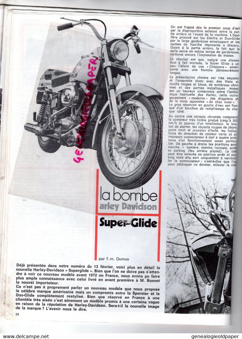 MOTO REVUE- 1971-N° 2019-ESPAGNE ANDREWS-BSA-TRIUMPH DAYTONA-MERU NATIONAL-HARLEY-500 HONDA-KAWASAKI-TRIAL SANT LLORENC